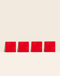 GIR Mini Flex Mat in Red on a cream background.