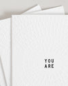 You Are Color-In Greeting Cards