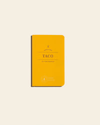 Taco Passport on a cream background.