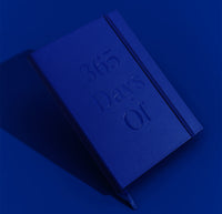 The 365 Days of Journal on a dark blue background. 