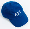 Close of the Art Every Day Cap in Cobalt on a white background. 